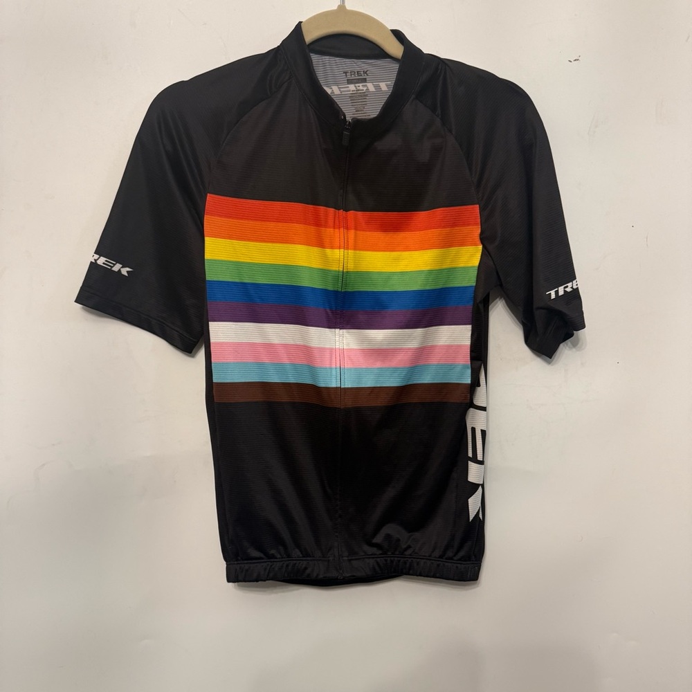 Cycling Jersey unisex small pride full zip men women Trek rainbow LTD LBGTQ